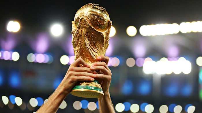 The FIFA World Cup trophy